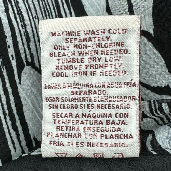 Covington Skirt Womens 16 18 Black Gray A-Line Floral Sheer Modest Office Church - Picture 5 of 5